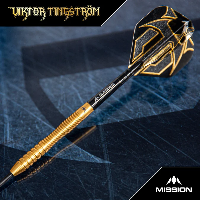 Mission Viktor Tingstrom Darts - 90% - Gold - Steeldart