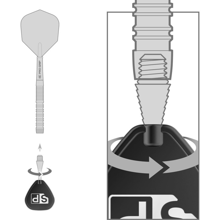 Titanium Grooved SP Conversion Point - Silver