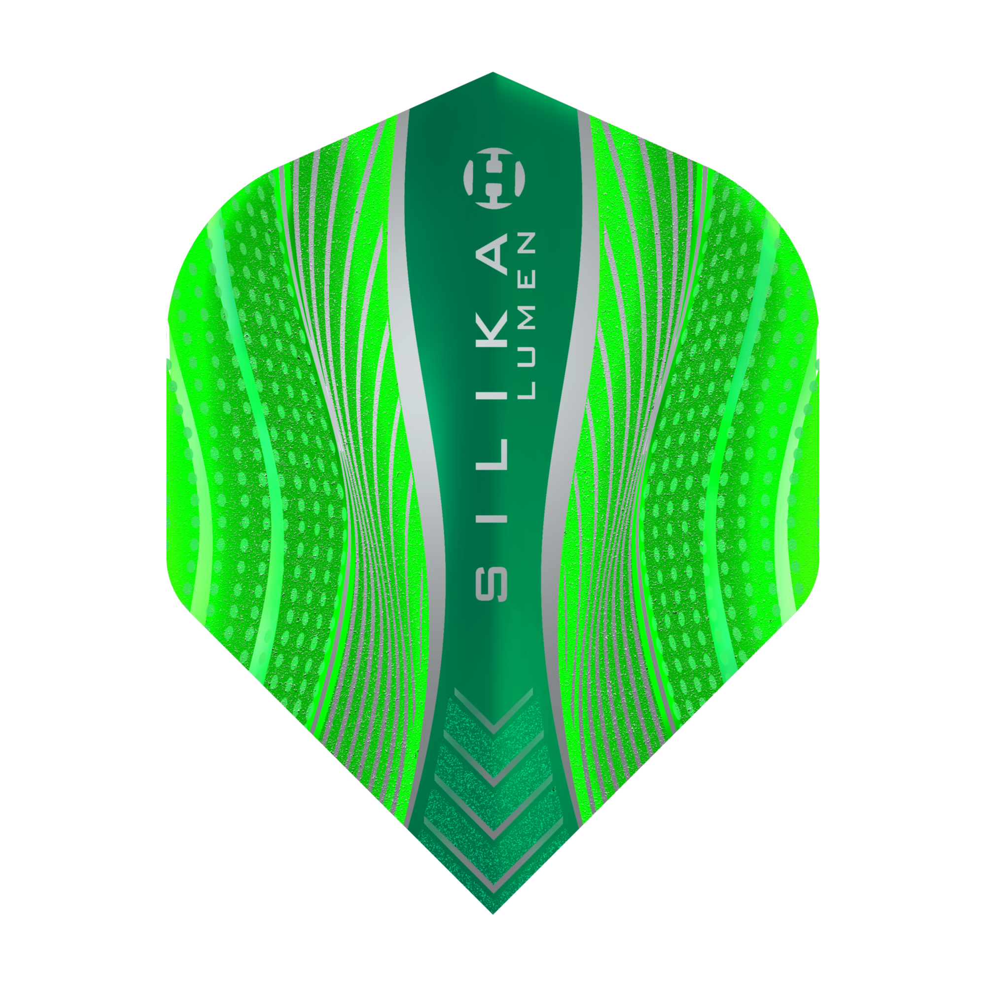 Harrows Silika Lumen - Tough Crystalline Coated Flights -No2 Standard - Green