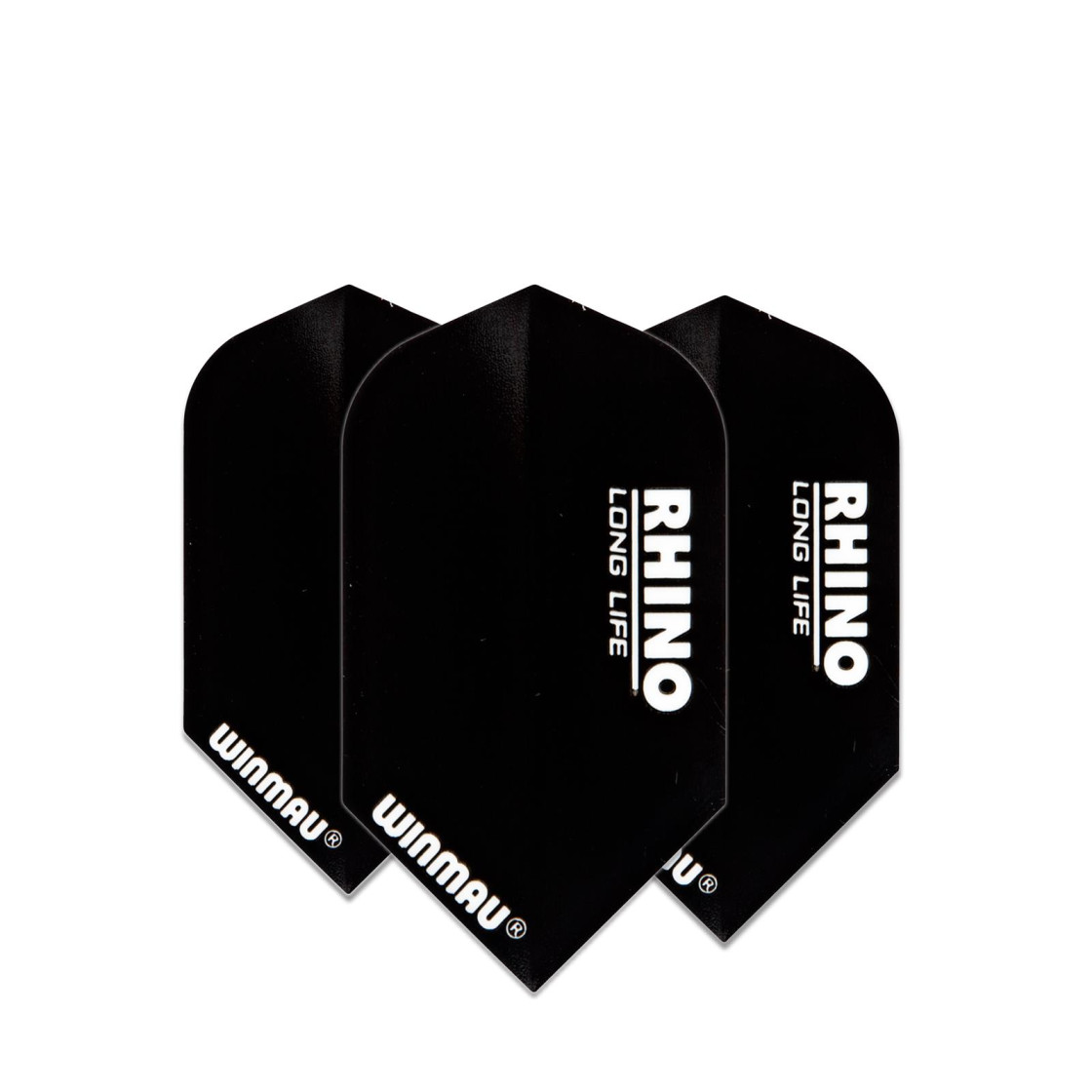 Rhino Slim Winmau Dart Flights - Extra Thick - schwarz