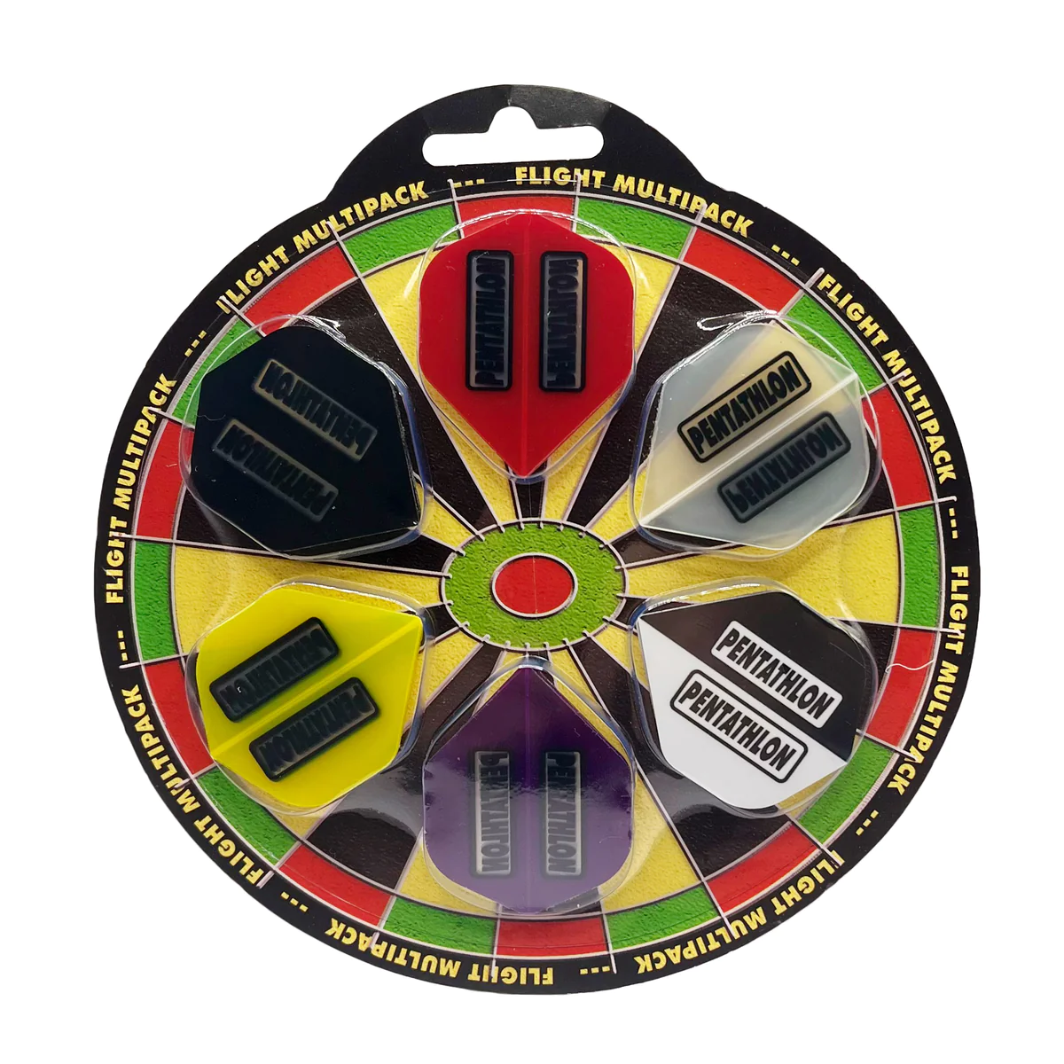 Pentathlon 6-Sets Flights Fly-Display - verschiedene Farben