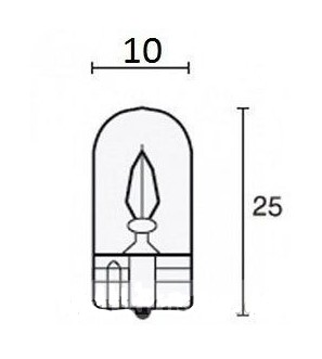 Glassockel Lampe T10 Löwen - Tastenbeleuchtung