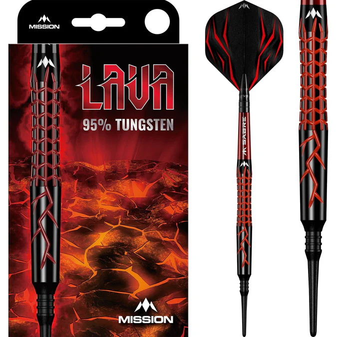 Mission Lava Darts - 95% Tungsten - Softdart