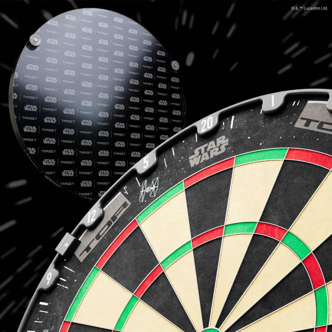 Target Star Wars Millennium Falcon Surround und Dartboard - Bundle