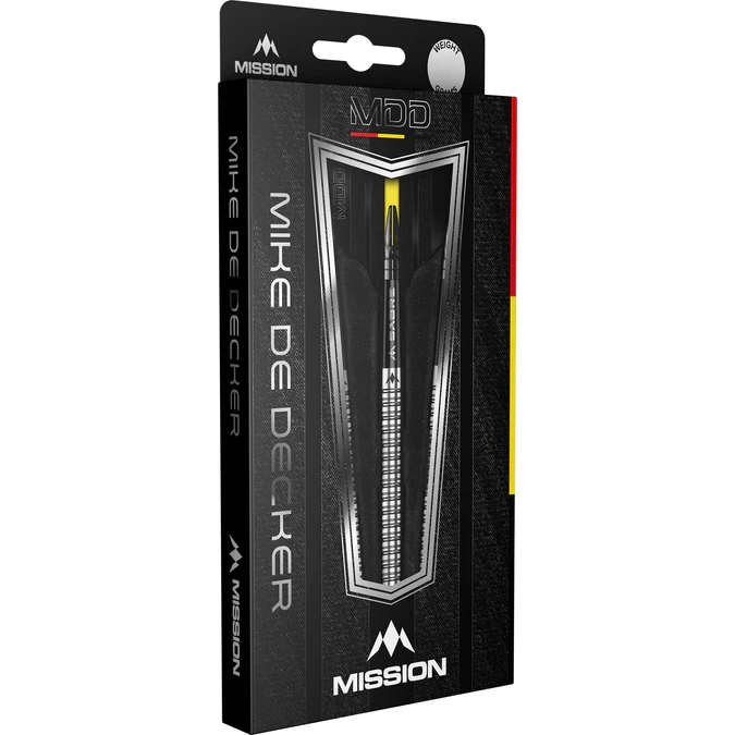 Mike De Decker Darts 95% Tungsten Silver Mission - Steeldart