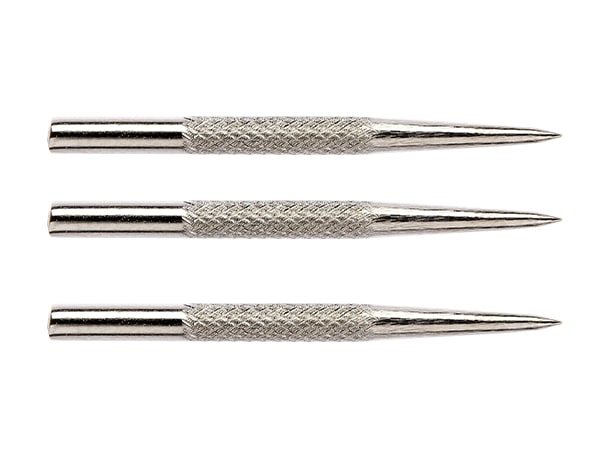 Winmau Knurled Silver-Effect Points - Wechselspitzen silber