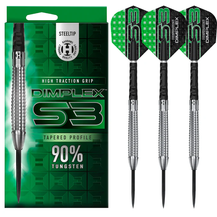 Harrows Dimplex S3 Tapered 90% Steel Tip - Steeldart
