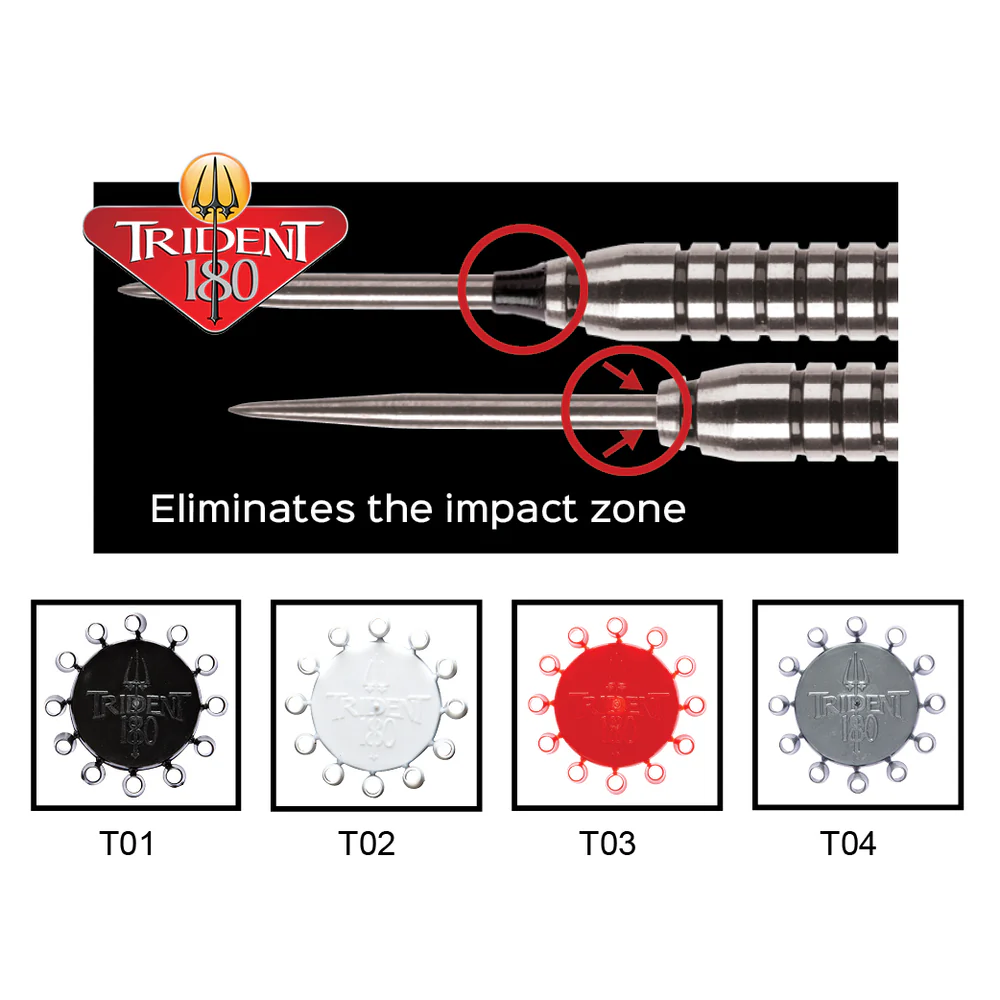 Winmau Trident 180 Dart Caps - Black