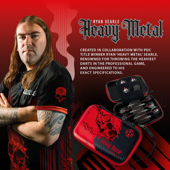 Harrows Ryan Searle 2 Pro 6 - Darts Case - Black/Red