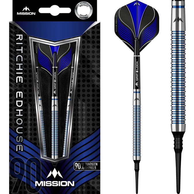 Ritchie Edhouse - Mission Soft Tip Darts Blue - Softdart