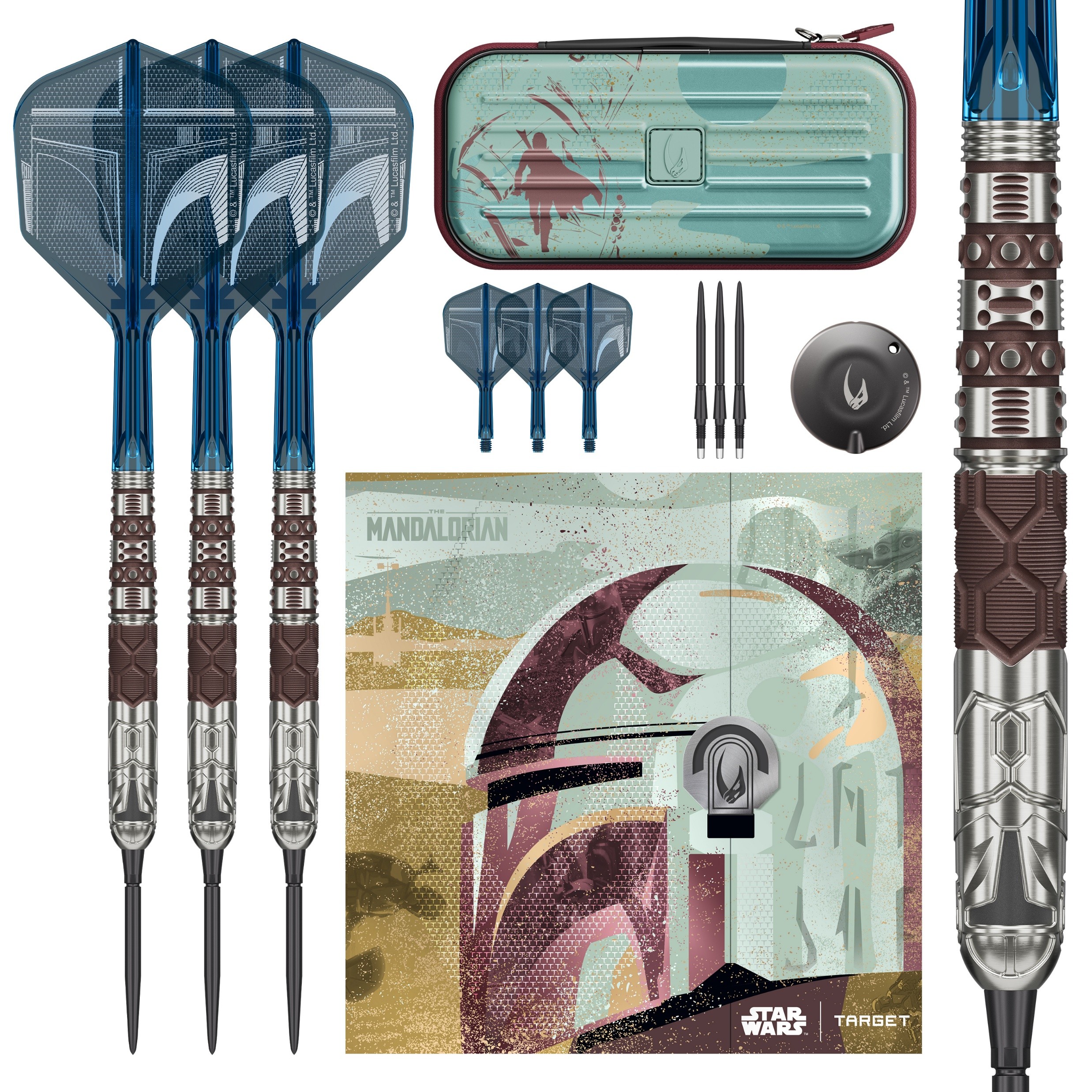 Target Star Wars Mandalorain 95% Tungsten Swiss Point - Steeldarts