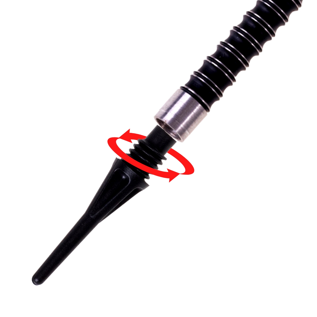 Karella Softdartspitze Pro-Tip 2BA Soft Tip - Schwarz