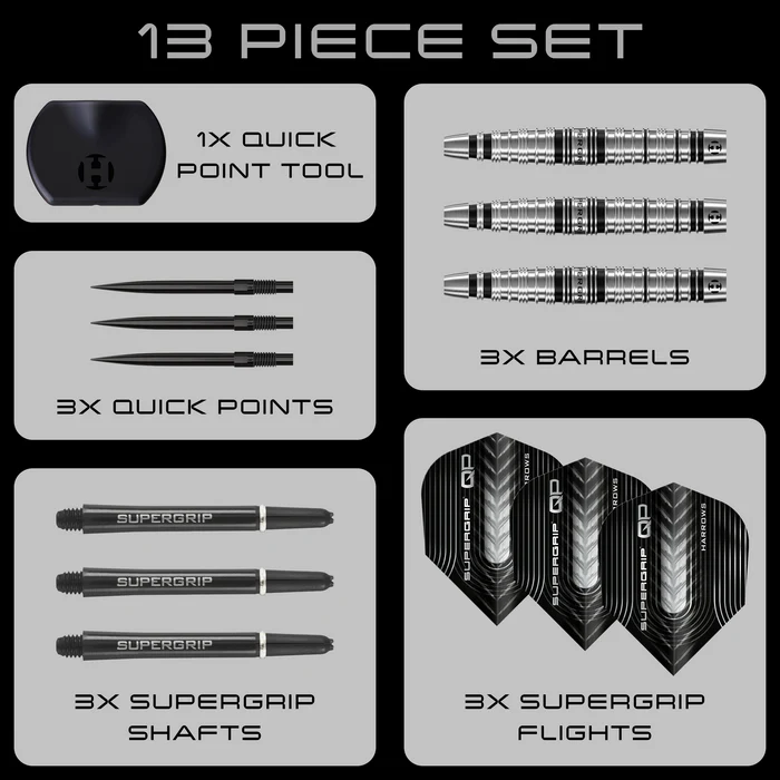 Harrows Supergrip Torpedo QP - Quick Point Wechselspitzen - Steeldarts
