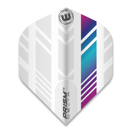 Prism Delta Winmau Dart Flights - Rainbow white
