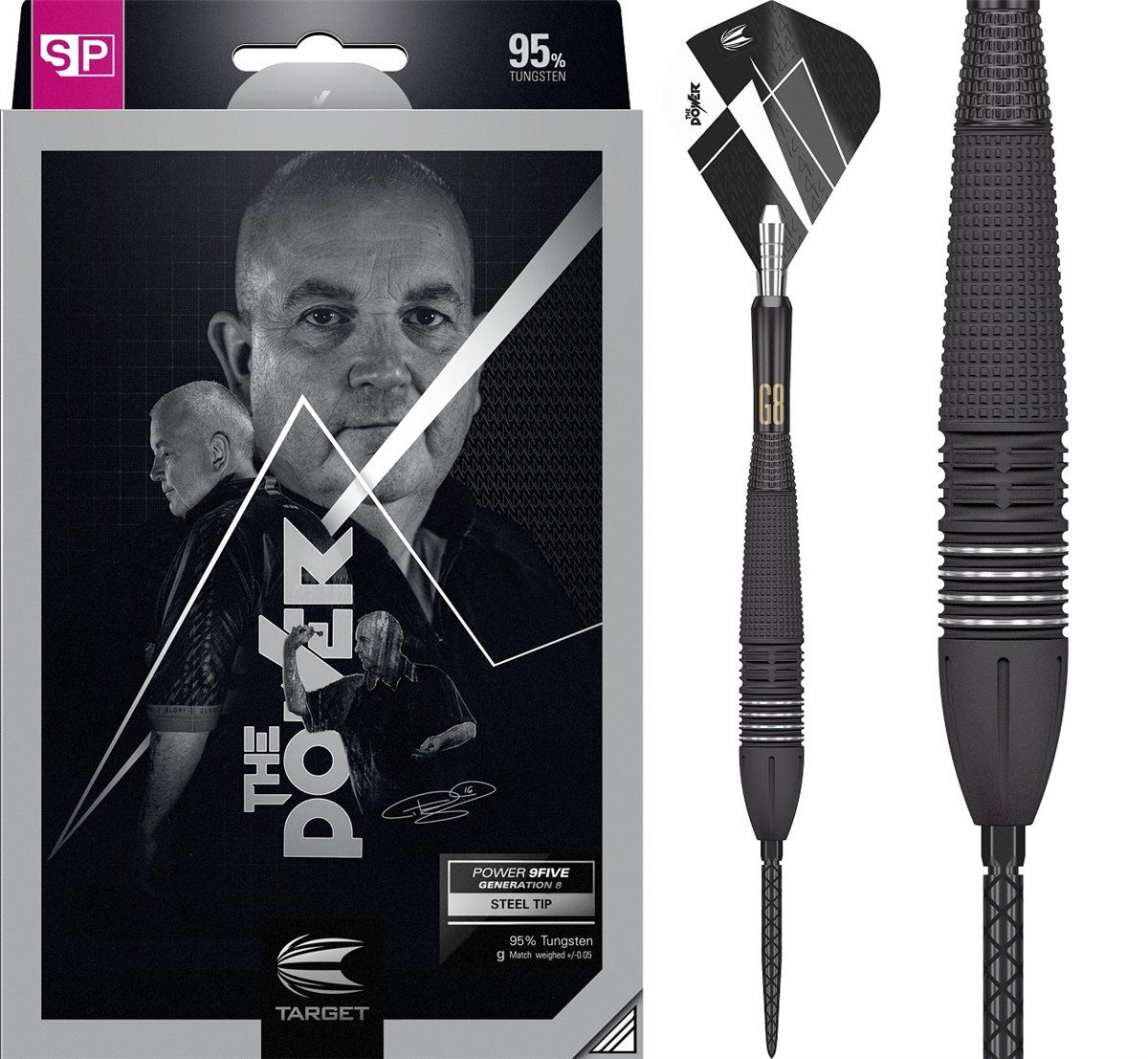 Phil Taylor Power 9Five Gen 8 - Steeldart