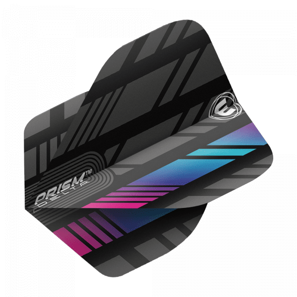 Prism Delta Winmau Dart Flights - Rainbow black