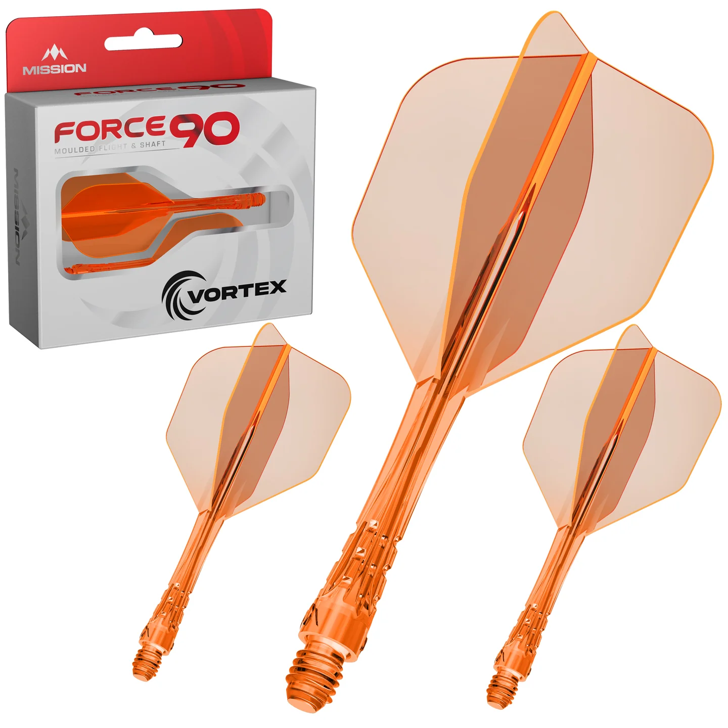 Mission - Force 90 Vortex - Flight-Shaftsystem - Standard No6 - Neon orange