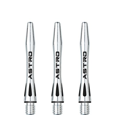 Astro - Winmau Aluminium Shafts mit O-Rings - Silber