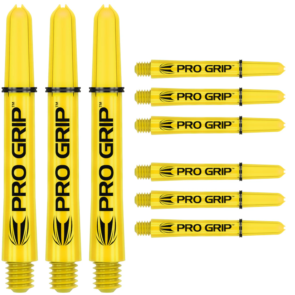 9er Packung Target Shaft Pro Grip - Yellow