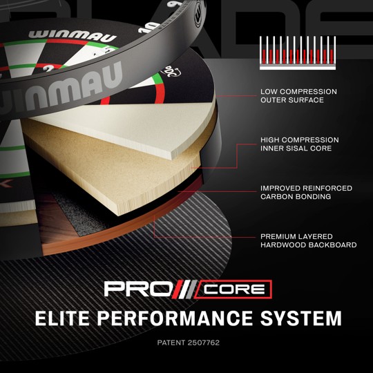 Winmau Blade X PDC Carbon Dartboard
