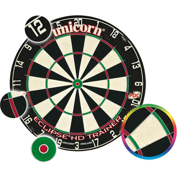 Eclipse HD Trainer Unicorn Dartboard - Thinner Doubles and Trebles