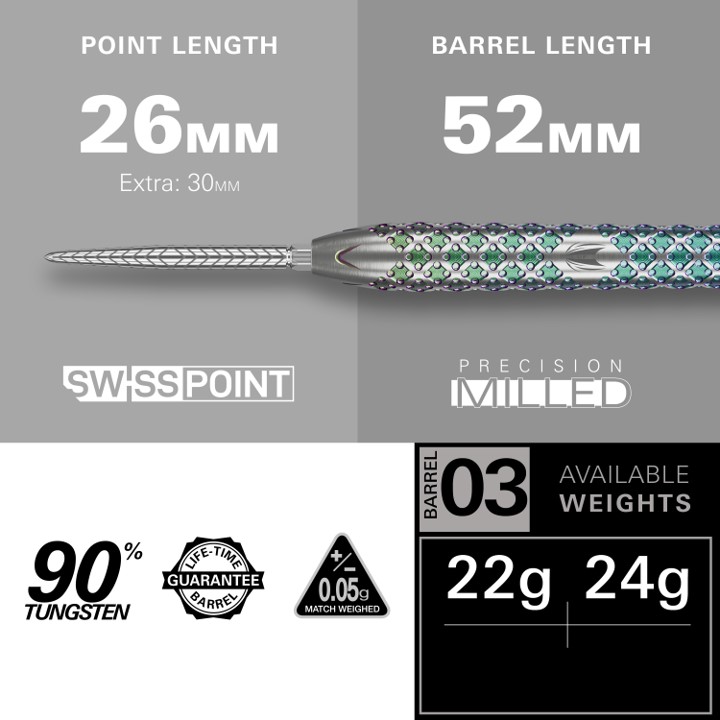 Rove 03 SP Target Steel Tip Darts 2024 - Steeldart