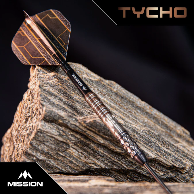 Mission Tycho Darts - 95% Black & Bronze - Steeldart