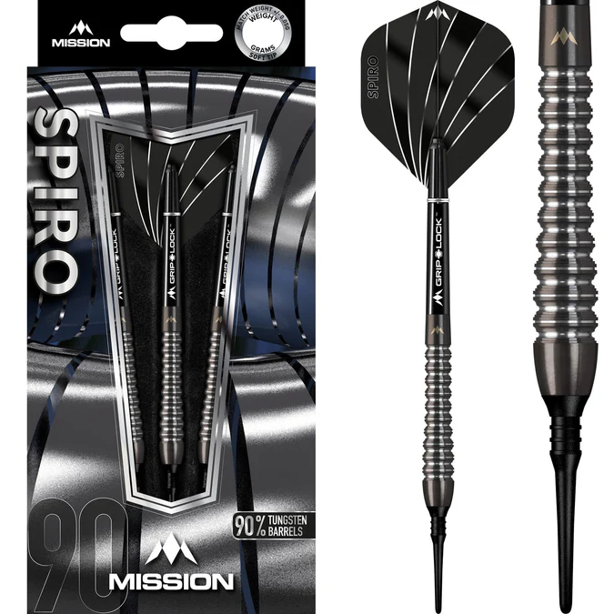 Mission Spiro Graphite M2 - Black - Softdart