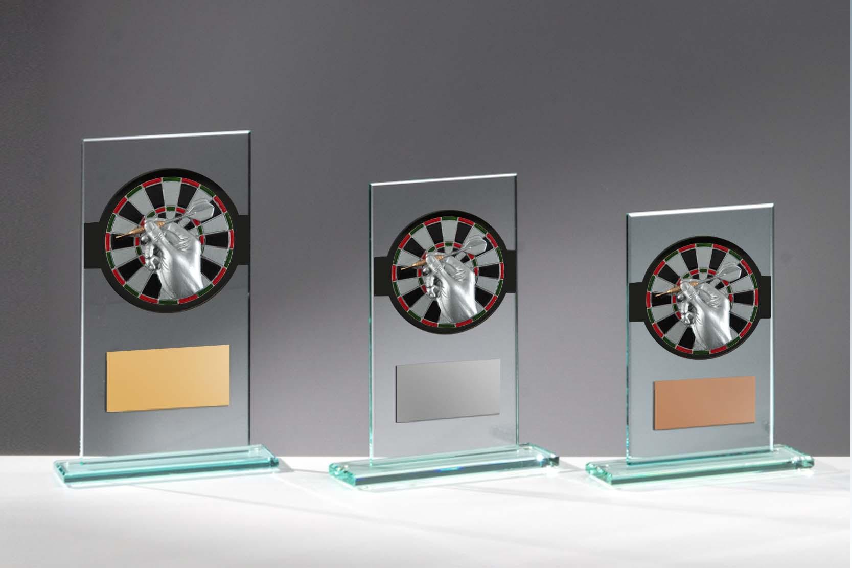 Dart Pokal - Glas Säule