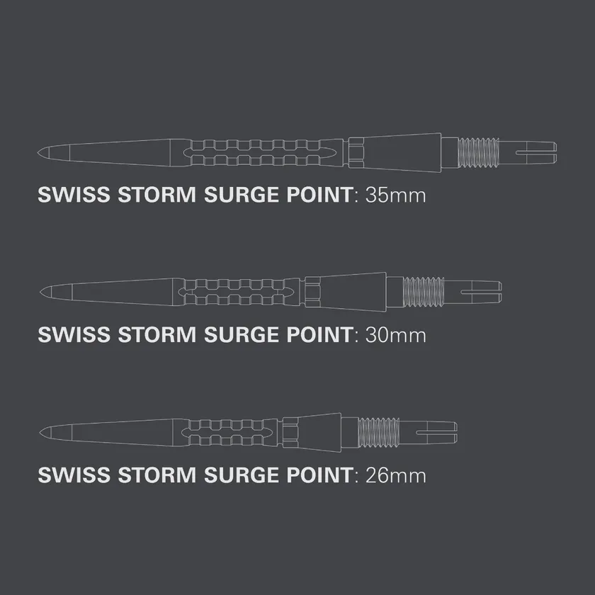 Swiss Point Storm Surge Target Wechselspitzen - Black