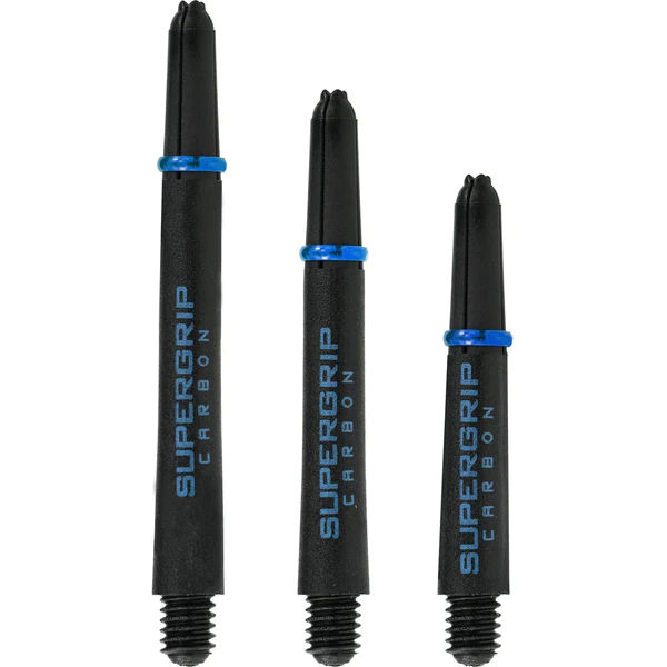 Supergrip Carbon Dart Shafts Harrows - Black & Blue