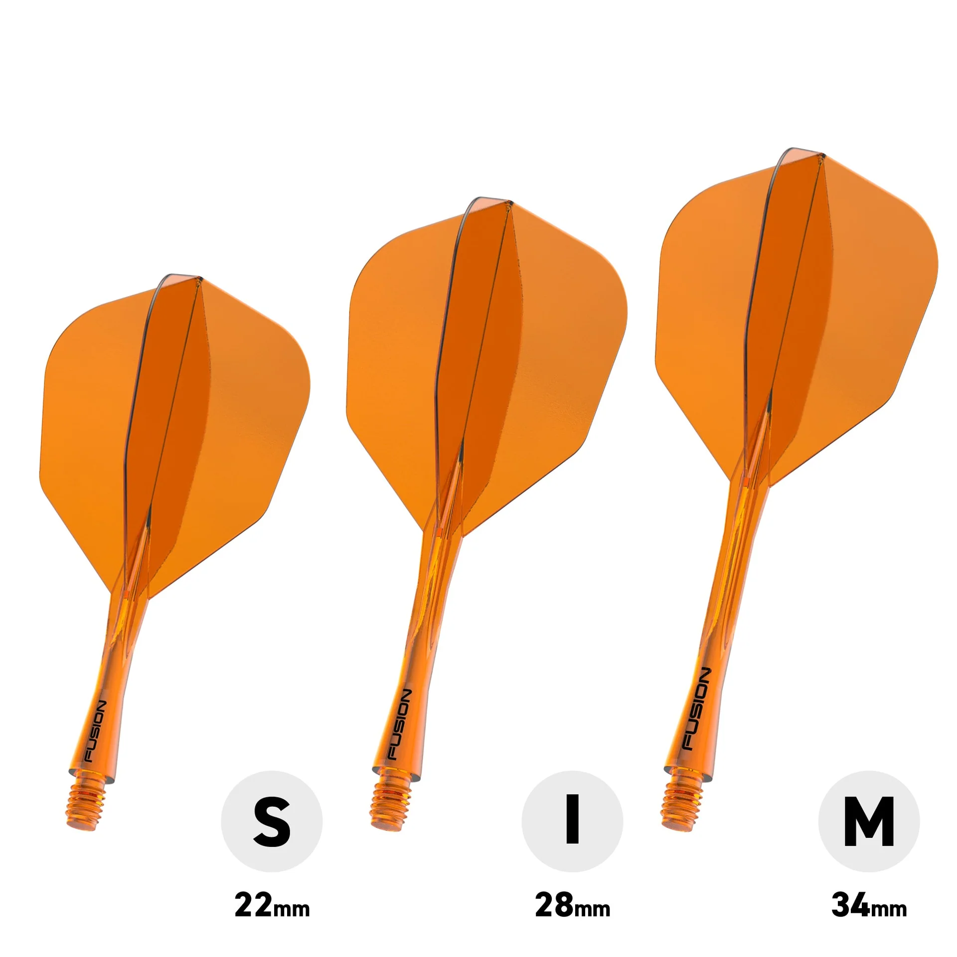 Winmau Fusion No6 Integrated Flight & Shaft - orange