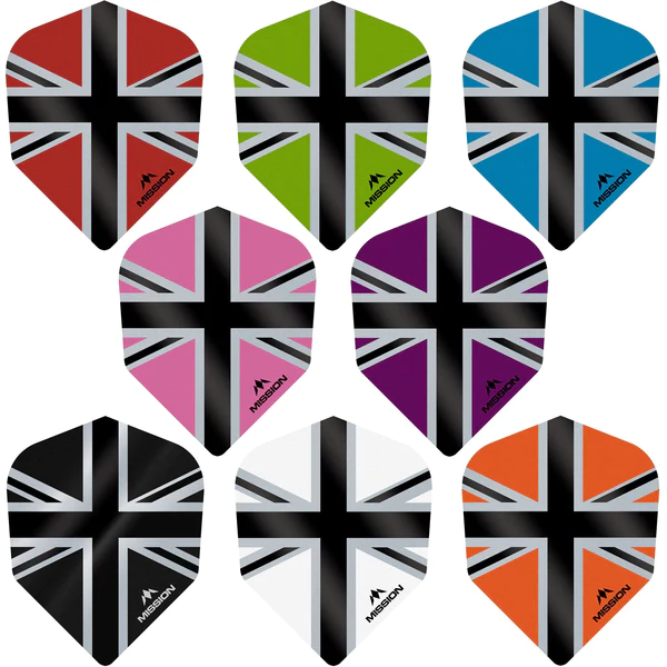 Mission Alliance-X Union Jack Dart Flights - No6 - white/black