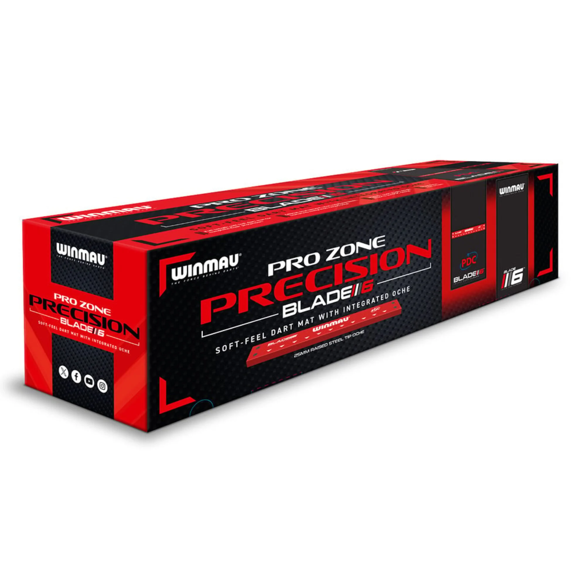 Winmau Pro Zone Precision Blade 6 - Soft Feel Dartmatte mit Oche