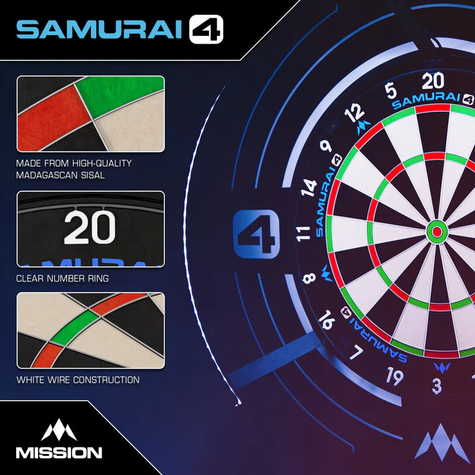 Mission Samurai 4 Dartboard - 4. Generation