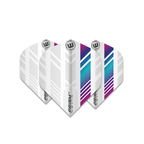 Prism Delta Winmau Dart Flights - Rainbow white