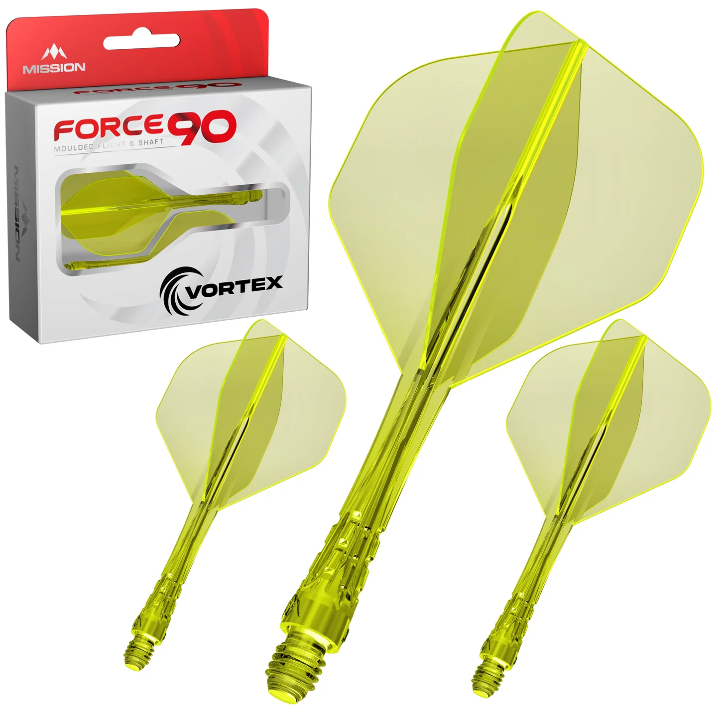 Mission - Force 90 Vortex - Flight-Shaftsystem - Standard No2 - Neon gelb