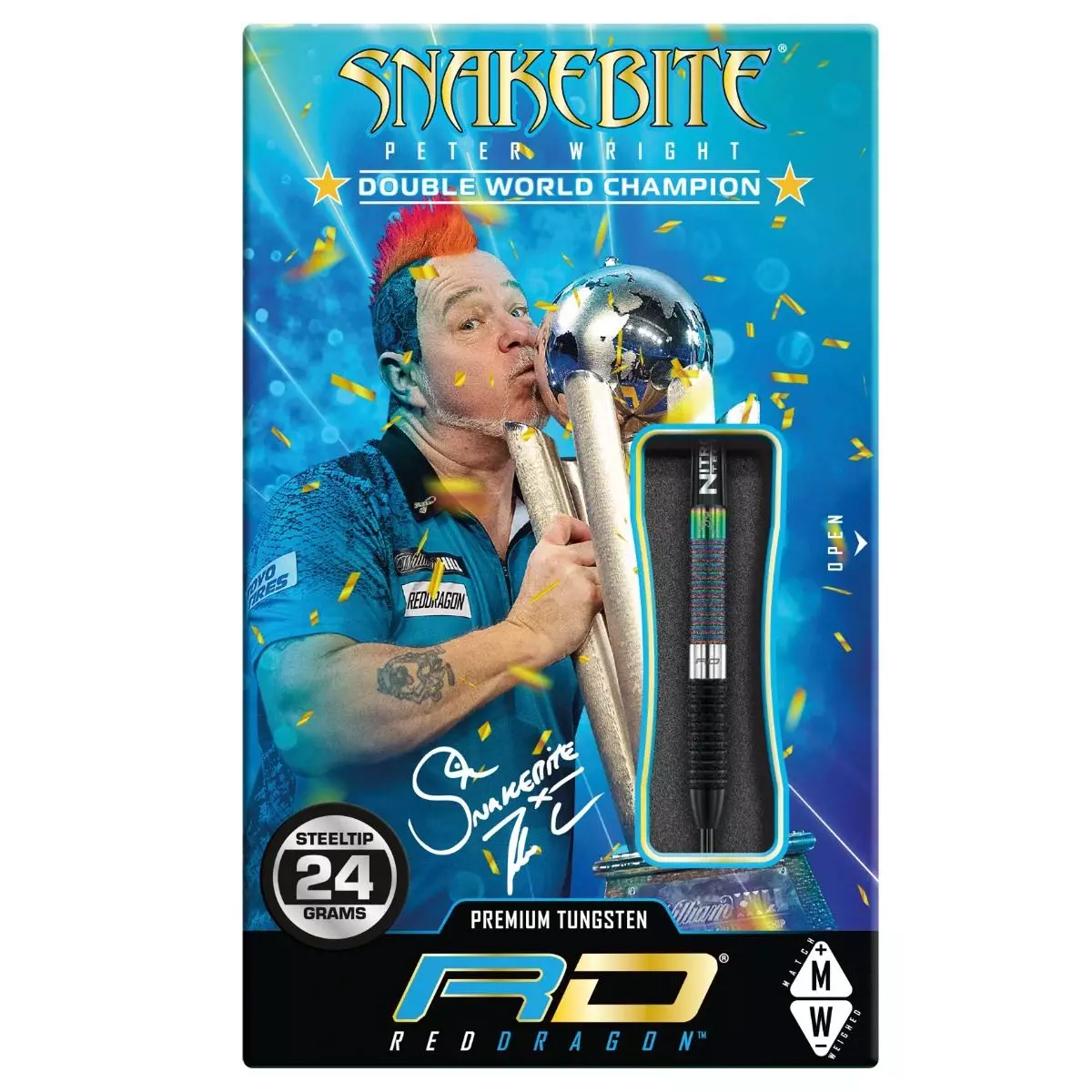 Peter Wright Snakebite World Champion Diamond Fusion SE - Steeldart