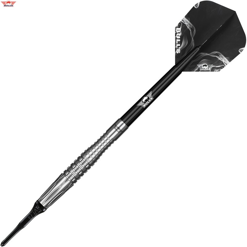 Bull's NL Softtip Smoke Silver Ash 90% Tungsten - Softdart