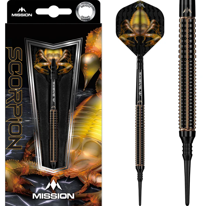 Mission Scorpion Darts - 90% Tungsten - Softdart