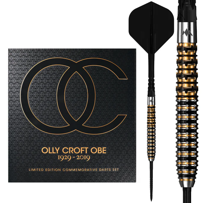 Mission Olly Croft OBE Black and Gold Darts - 95% Limited Edition - Steeldart