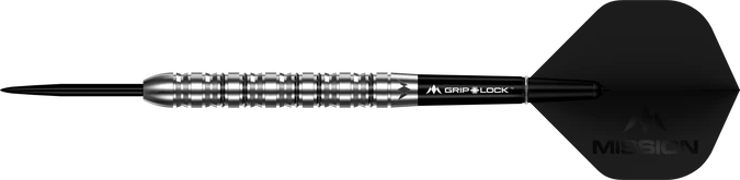 Mission Argent 90% Tungsten Darts - Silver - Steeldart