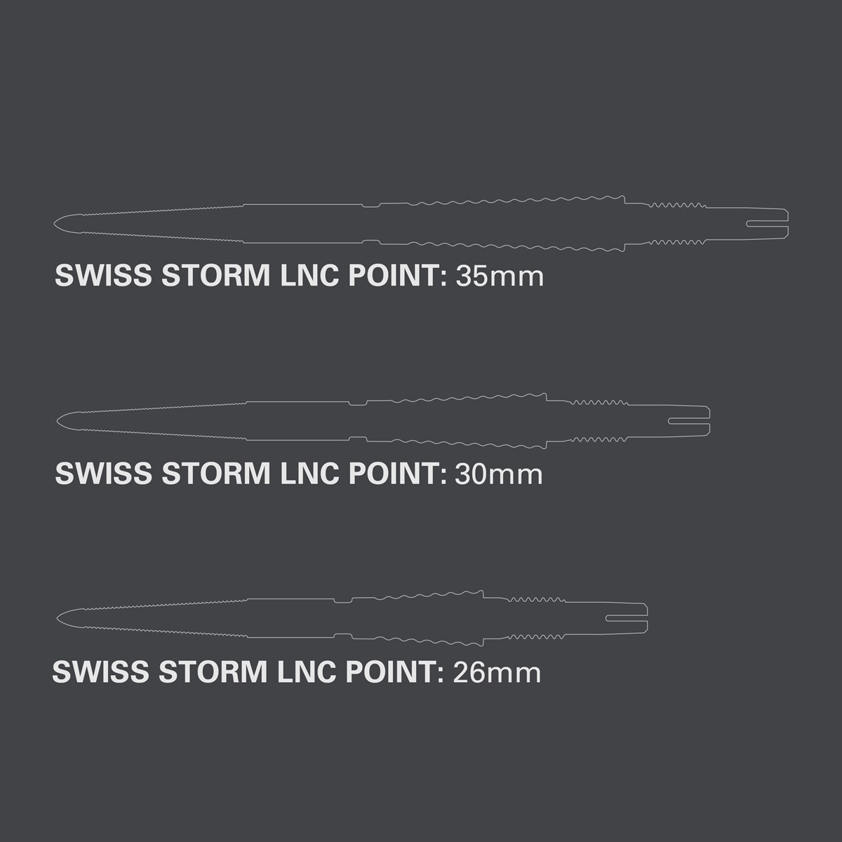 Swiss Point Storm LNC Target Wechselspitzen - Black