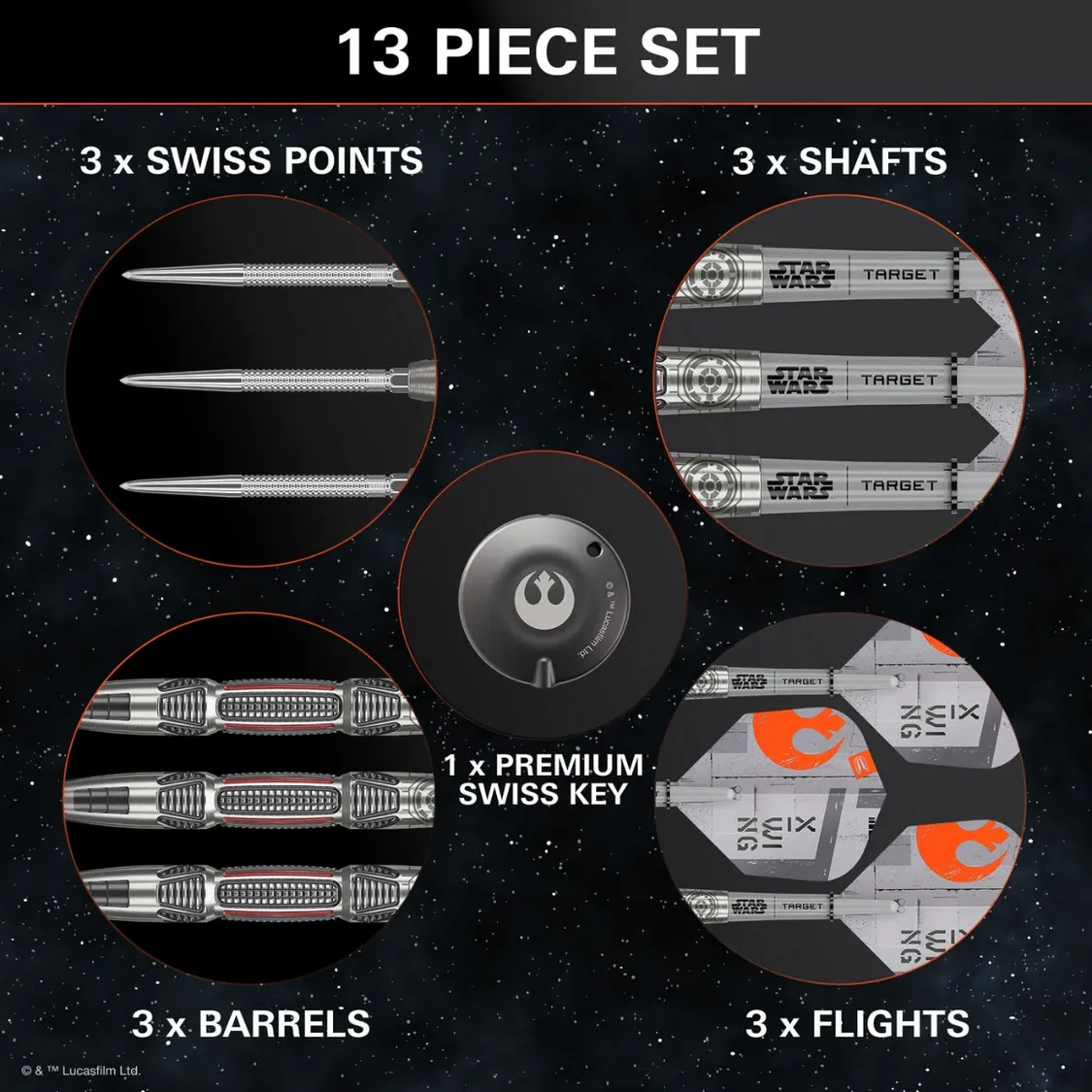 Target Stars Wars X-Wing Swiss Point - Steeldarts