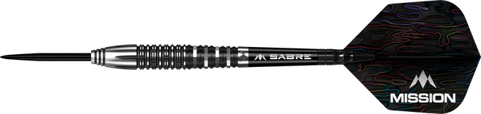 Mission Labyrinth 90% Tungsten Darts - Black - Steeldart