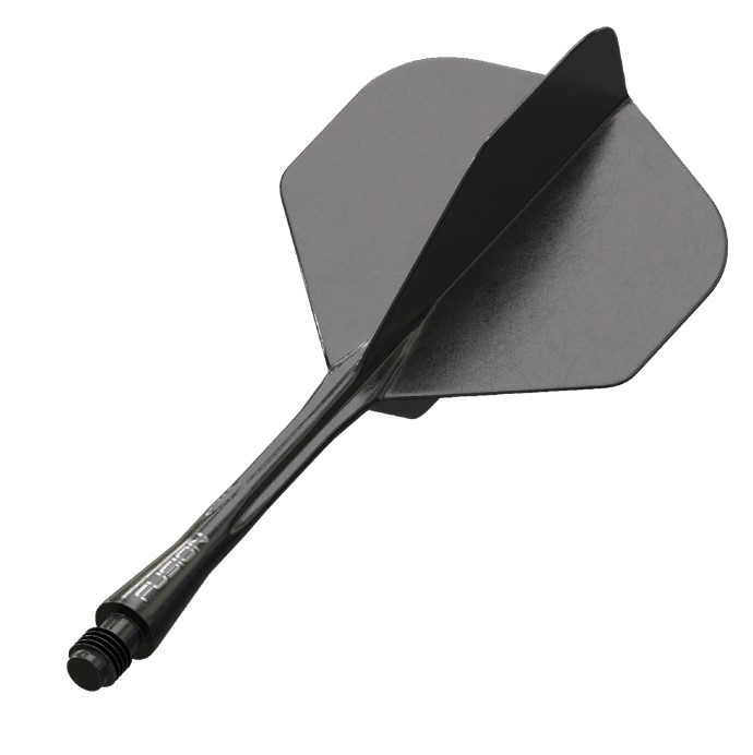 Winmau Fusion No2 Integrated Flight & Shaft - Solid Black