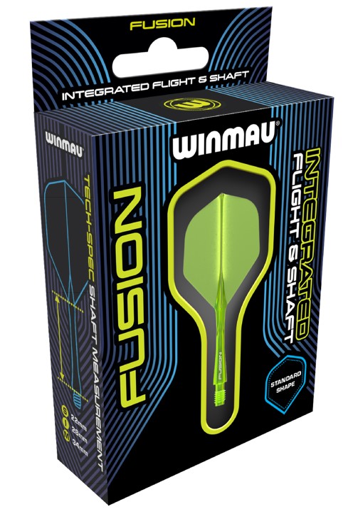 Winmau Fusion No2 Integrated Flight & Shaft - Yellow