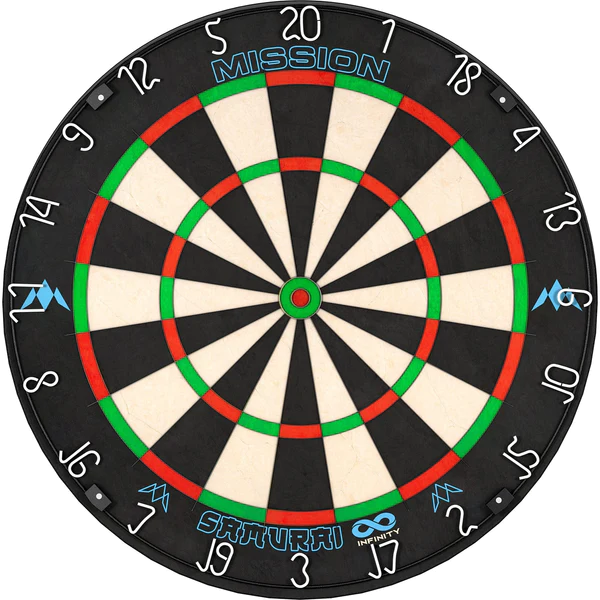 Samurai Infinity Mission Professional Dartboard - Black Ring