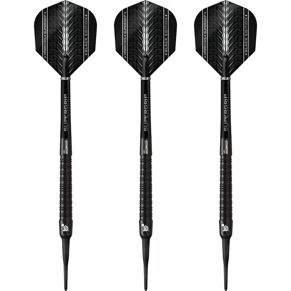 Harrows Supergrip Black Darts - Softdart