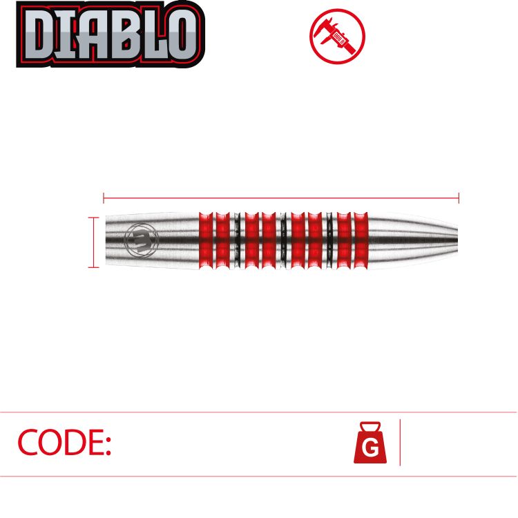 Diablo Barrel Torpedo Winmau - Steeldart